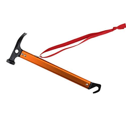Sutekus Peg Hammer Wedge Hammer Tent Hammer Camping Hammer Lightweight Aluminum Outdoor Mountaineering Travel Multifunction High Carbon Steel Aluminum Outdoor Mountaineering Tourism Camping