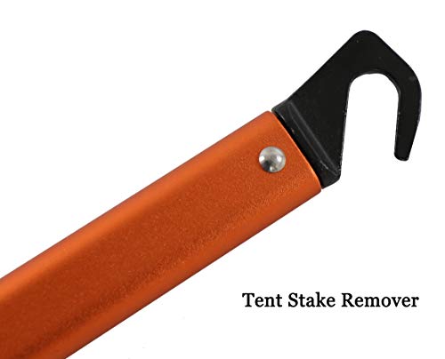 Sutekus Peg Hammer Wedge Hammer Tent Hammer Camping Hammer Lightweight Aluminum Outdoor Mountaineering Travel Multifunction High Carbon Steel Aluminum Outdoor Mountaineering Tourism Camping