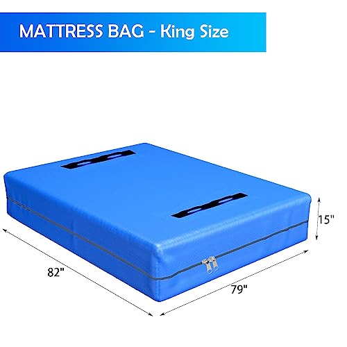 Sutekus Mattress Bags for Moving Queen Mattress Bag Mattress Covers with Zipper for Moving and Storage Reusable Mattress Storage Bag