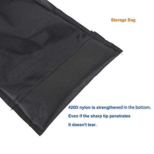 Sutekus Tent Stakes,Tent Pegs Heavy-Duty Steel,with Storage Bag