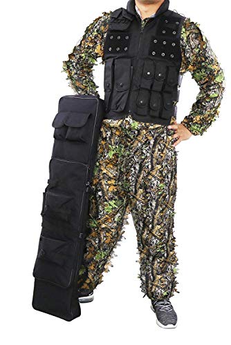 Sutekus Tactical Double Gun Case, Rifle Case, Padded Rifle Storage Backpack Integrated Pistol and Magazine Storage (3 Sizes)
