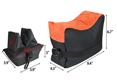 Sutekus Shooting Rest Bags Front and Rear Bags Shooting Rest Barricade Bags for Gun Rifle Shooting Hunting Outdoor Photography
