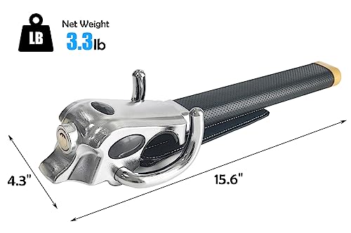 Sutekus Steering Wheel Lock Heavy Duty Vehicle Anti-Theft Car Lock Universal Car Locking Devices for Auto Car Vehicle Truck SUV