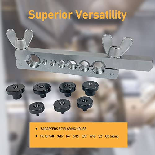 Sutekus Brake Line Flare Tool Double Flaring Tool Kit Single Flares for Automotive Brake Line Replacement Brake Repair
