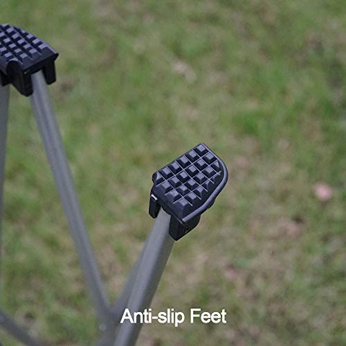 Sutekus Portable Camping Table Collapsible Aluminum Picnic Table Lightweight Side Table for Outdoor, Beach, BBQ, Picnic, RV, Backpacking, Medium