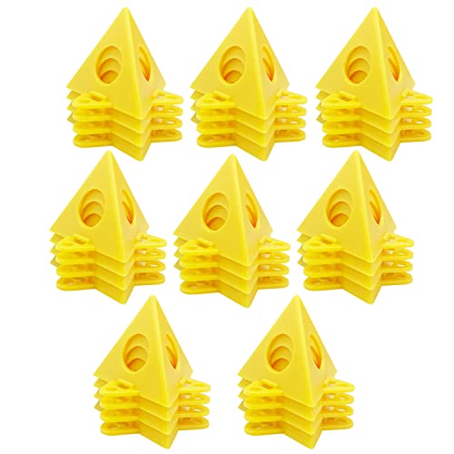 Sutekus 32Pack Painting Stands Pyramid Stands Epoxy Pouring Paint Canvas Support Stands for Canvas and Door Risers Support,Cabinet Paint Pouring