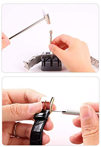Sutekus Watch Repair Tool Kit Watch Back Opener Spring Bar Tool Set Watch Band Link Pin Tool Set Multifunctional Tools With Case