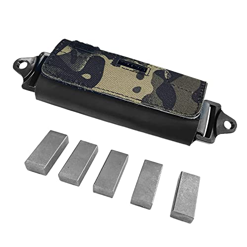 Sutekus Helmet Counterweight Tactical Helmet Balancing Weight Bag Counterbalance with Five Counter Blocks for OPS Fast BJ PJ MH