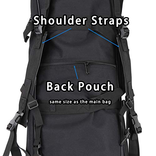 Sutekus Tactical Double Gun Case, Rifle Case, Padded Rifle Storage Backpack Integrated Pistol and Magazine Storage (3 Sizes)