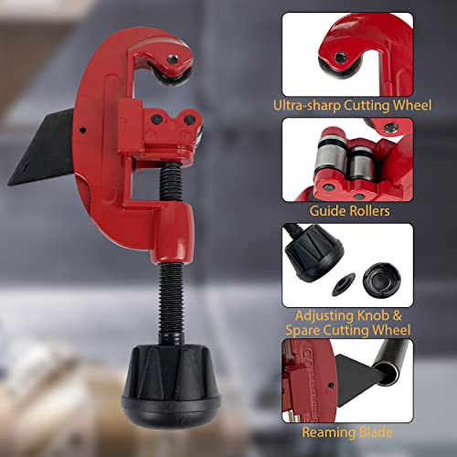 Sutekus Brake Line Flare Tool Double Flaring Tool Kit Single Flares for Automotive Brake Line Replacement Brake Repair