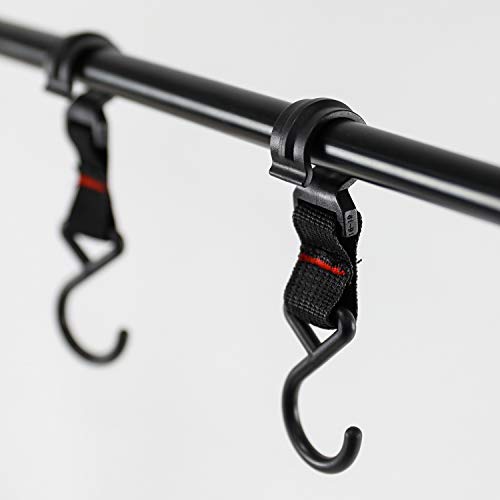 Sutekus Cookware Hanging Rack Collapsible Multifunction Camping Stand Triangle Rack Outdoor Tools Hanging Organizer with Hooks