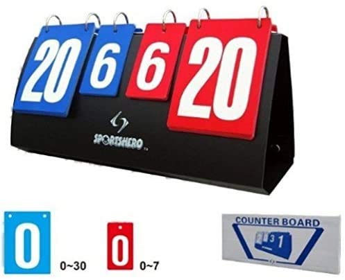Sutekus Fashing Sports Badminton Scorecard Multi-Functional Practical Scoreboard Flipper Flips Counter Board