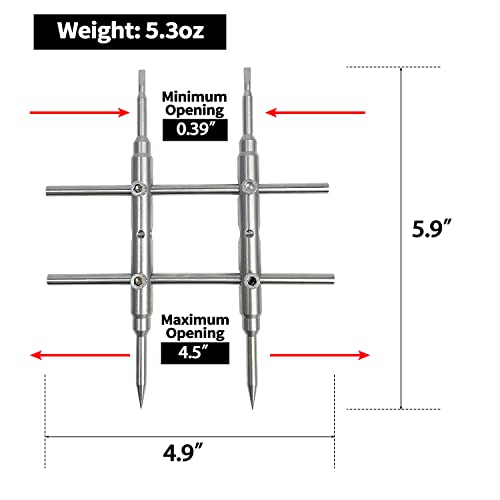 Sutekus Lens Spanner Wrench Adjustable Repair Opening Tool for Camera Photography Telescopes
