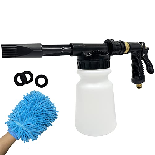Sutekus Car Wash Foam Gun Adjustable Foam Blaster with Quick Connector Spray Foam Gun Cleaner for Car Home Garden