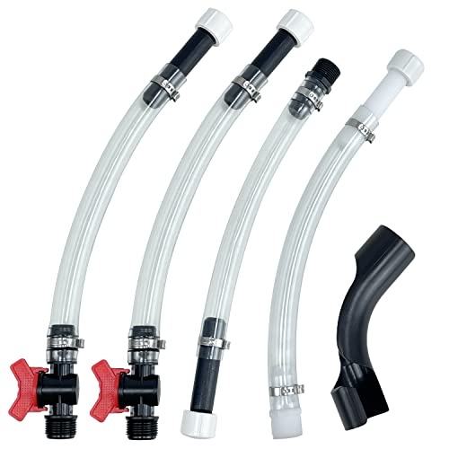 Sutekus Racing Fuels Filler Hose Rugged Utility Jug Hose With Valve Shut & Hose Bender for Racing Fuel Jugs Utility Container Gas Can Fuel Tank