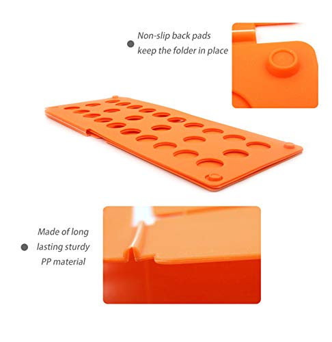 Sutekus Clothes Folder Shirt Folding Board T-Shirt Folder Easy and Fast Flipfold for Adults & Kids 2 Pack