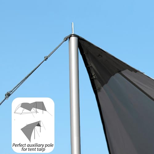 Sutekus Steel Rod Tent Pole Replacement Accessorie 2pc/Set Adjustable Bars