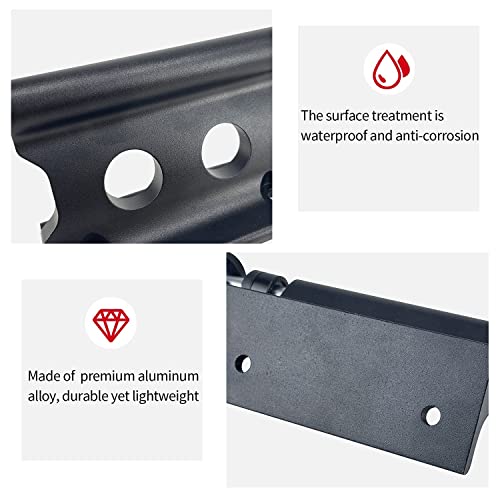 Sutekus Bike Fork Mount Universal Quick Release Fork Block Mounts Bicycle Car Roof Mount Rack for Truck Trailer Vans Vehicles