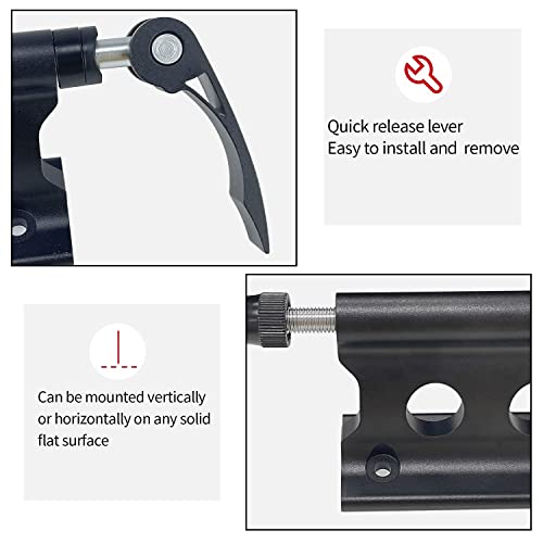Sutekus Bike Fork Mount Universal Quick Release Fork Block Mounts Bicycle Car Roof Mount Rack for Truck Trailer Vans Vehicles