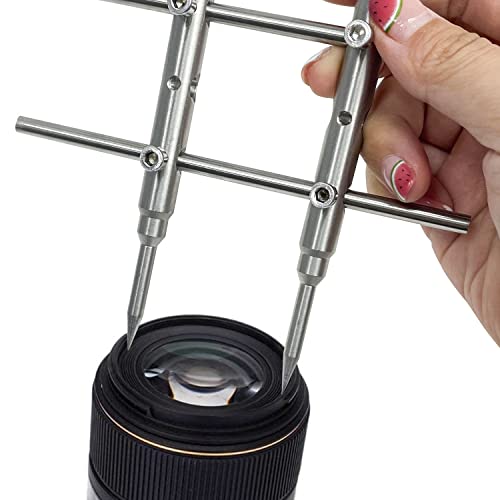 Sutekus Lens Spanner Wrench Adjustable Repair Opening Tool for Camera Photography Telescopes