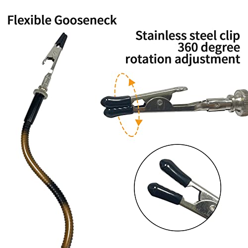 Sutekus Helping Hands for Soldering PCB Circuit Board Holder with 2.5X Magnifier for Electronic Repair Jewelry Craft DIY Hobby Workshop Helping Station