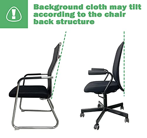 Sutekus Portable Webcam Background Round Green Screen Chair Backdrop for Home Video Conference Zoom Skype, 57"