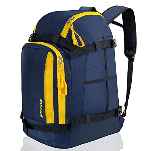 Sutekus Ski Boot Bag Skiing Travel Backpack Snowboard Boots Bag Travel Luggage For Skis, Helmet, Goggles, Gloves, Snowboard & Gear Accessories
