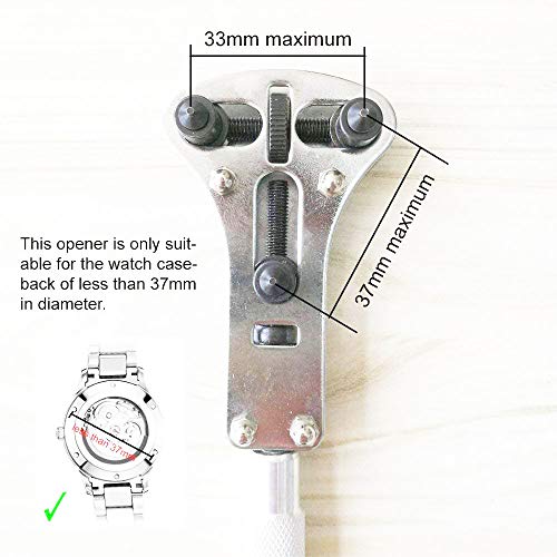 Sutekus Watch Repair Tool Kit Watch Back Opener Spring Bar Tool Set Watch Band Link Pin Tool Set Multifunctional Tools With Case