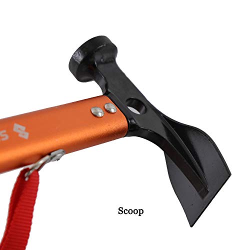 Sutekus Peg Hammer Wedge Hammer Tent Hammer Camping Hammer Lightweight Aluminum Outdoor Mountaineering Travel Multifunction High Carbon Steel Aluminum Outdoor Mountaineering Tourism Camping