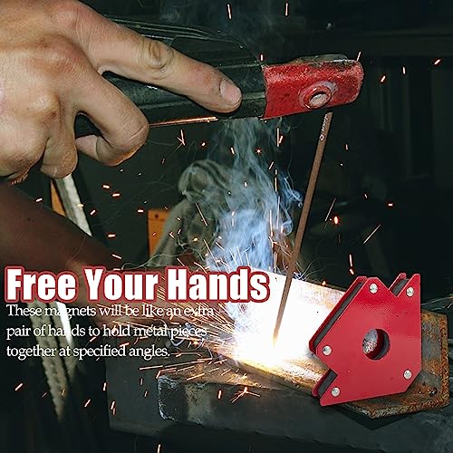 Sutekus Welding Magnet Arc Welding Electrode Holder Welding Magnets and Clamps 45, 90, 135 Degree Metal Working Mig Tools And Equipment