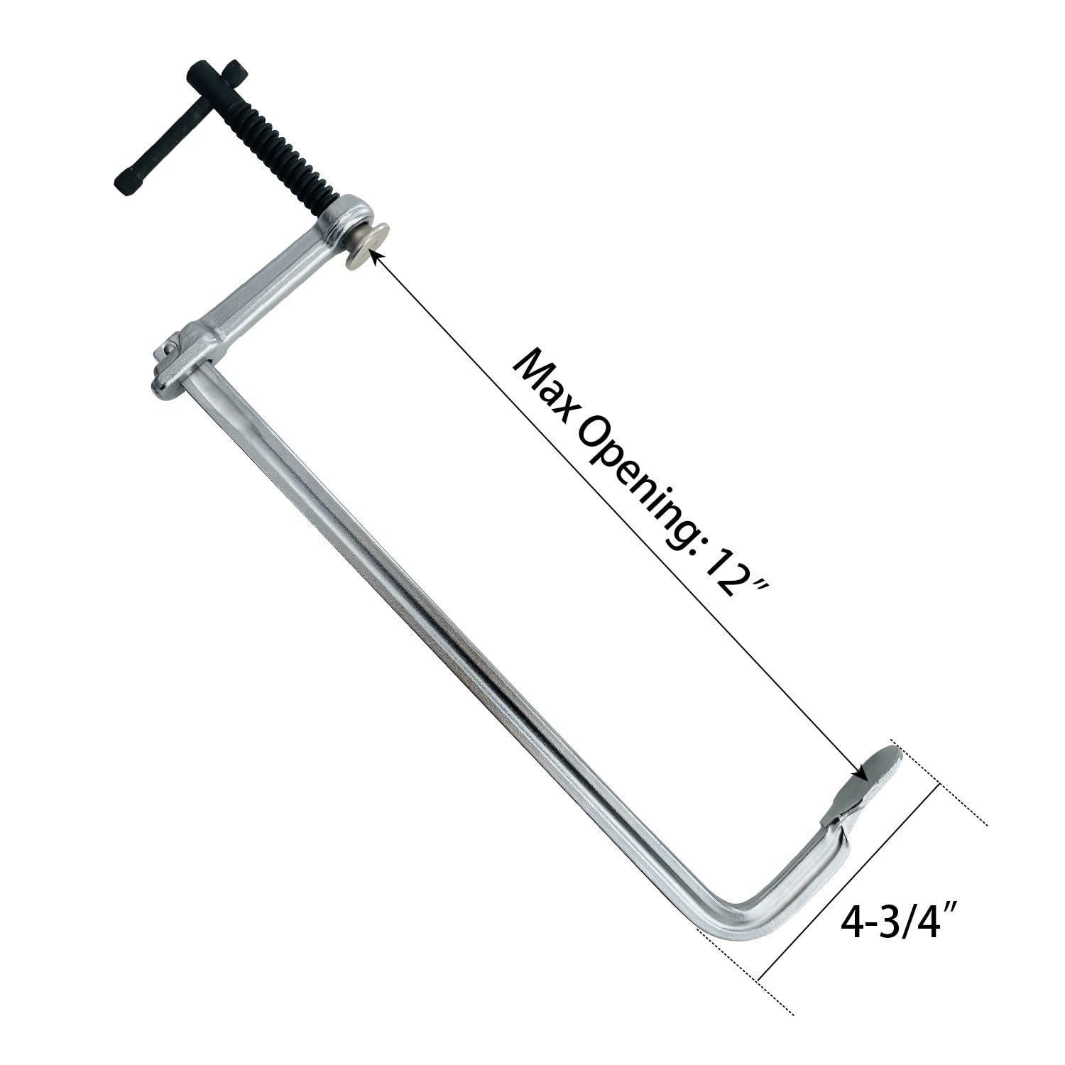 Sutekus Bar Clamps F Clamps 12 Inches Welding Clamps Forged Steel Bar Clamps for Woodworking, Metalworking and Welding, 2 Pack