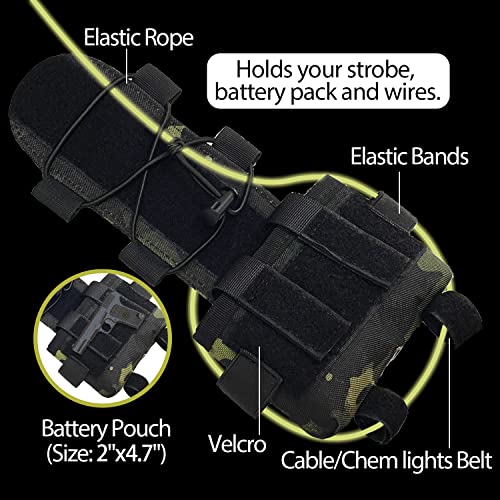 Sutekus Helmet Battery Pouch Tactical Counterweight Pouch Balancing Weight Bag with Hook&Loop for Airsoft Hunting Outdoor Sports
