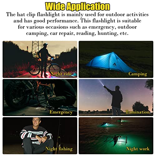 Sutekus Mini COB 500 Lumens Flashlight Auto Sensor LED Light USB Rechargeable 5 Modes Bright Pocket Clip-on Flashlight with Magnet Base Folding Bracket and Bottle Opener for Camping Hiking