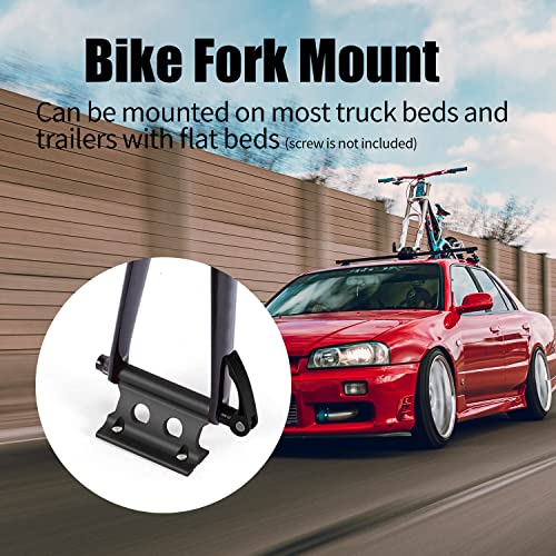Sutekus Bike Fork Mount Universal Quick Release Fork Block Mounts Bicycle Car Roof Mount Rack for Truck Trailer Vans Vehicles