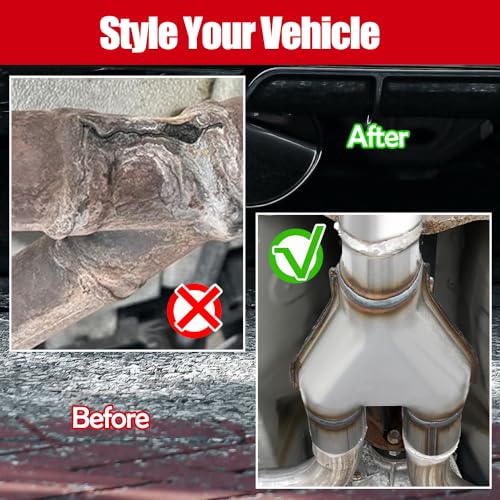 Sutekus Exhaust Y Pipe Stainless Steel 2.5" Single to 2.5" Dual Exhaust Adapter Connector Universal Exhaust Pipe Connector