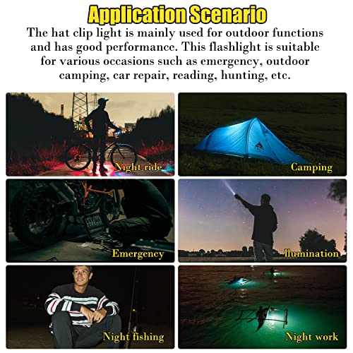 Sutekus Mini COB 500 Lumens Flashlight Auto Sensor LED Light USB Rechargeable 5 Modes Bright Pocket Clip-on Flashlight with Magnet Base Folding Bracket and Bottle Opener for Camping Hiking
