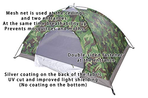 Sutekus Tent Camouflage Patterns Camping Tent Backpacking Tent for Camping Hiking 【Outdoor Equipment】