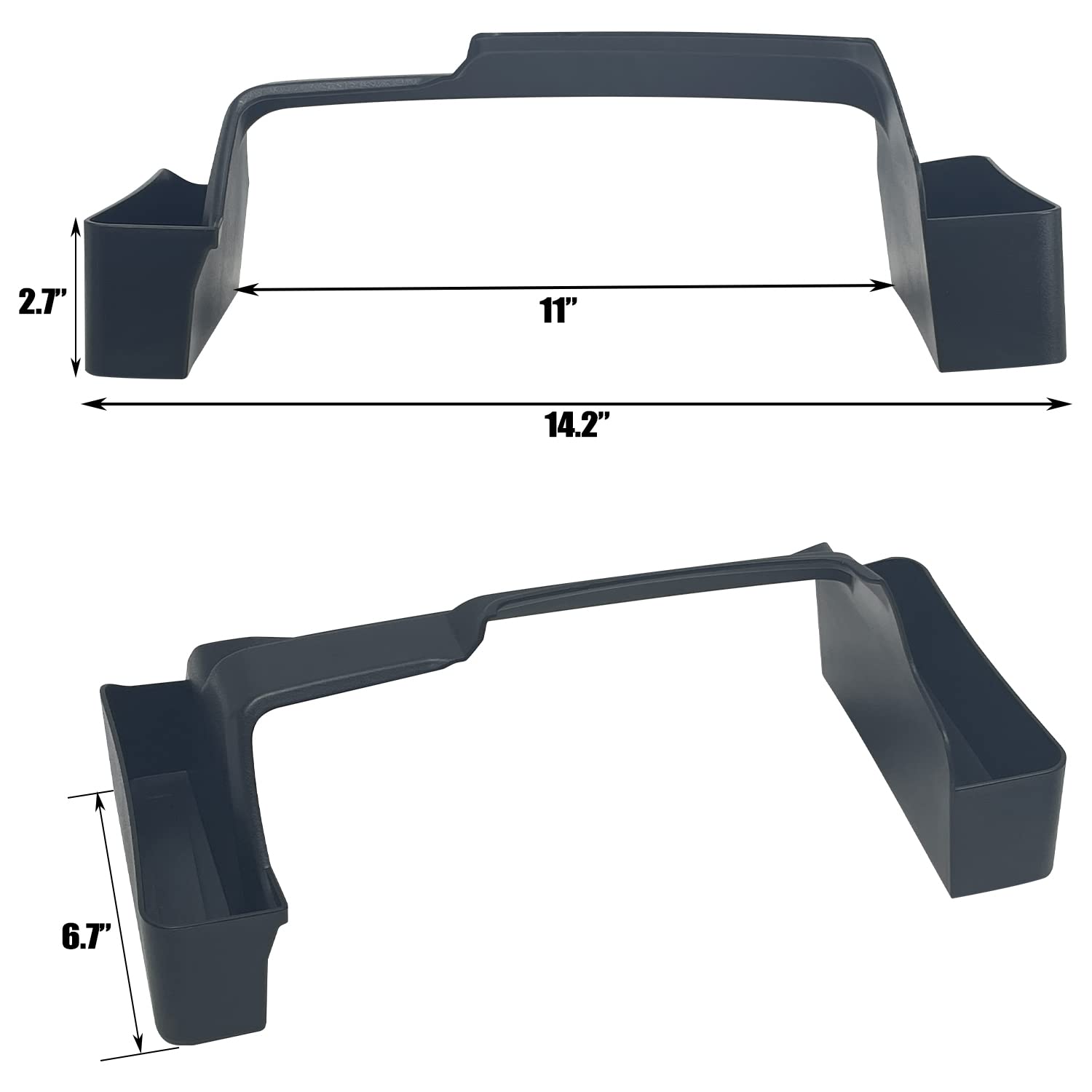 Sutekus Center Console Gear Shift Organizer Tray Interior Accessories for Jeep Wrangler JL JLU Gladiator JT