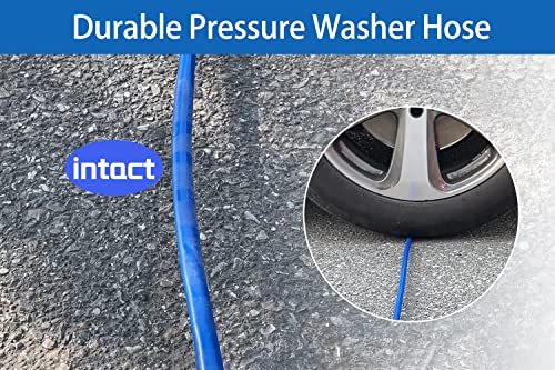 Sutekus Pressure Washer Hose Universal 1/4” Power Washer Hose Replacement Compatible With M22 Fittings 4200PSI, 50FT