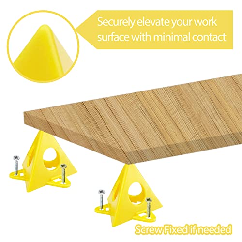 Sutekus 32Pack Painting Stands Pyramid Stands Epoxy Pouring Paint Canvas Support Stands for Canvas and Door Risers Support,Cabinet Paint Pouring