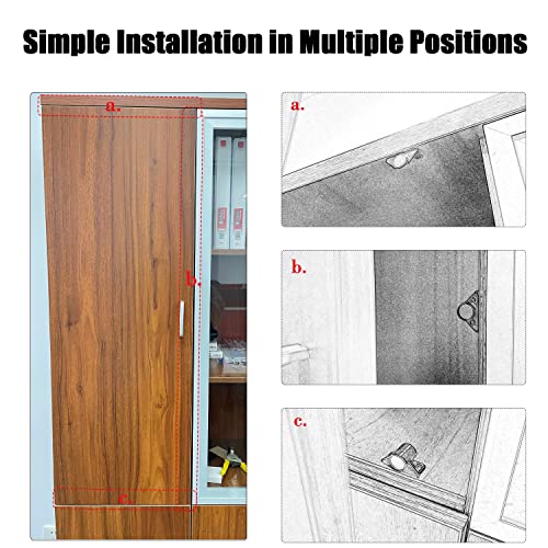 Sutekus Magnetic Cabinet Catch with Screws, Closure Hardware Magnet Closer Door Latch for Cabinet Kitchen Shutter Closet,4 Pack