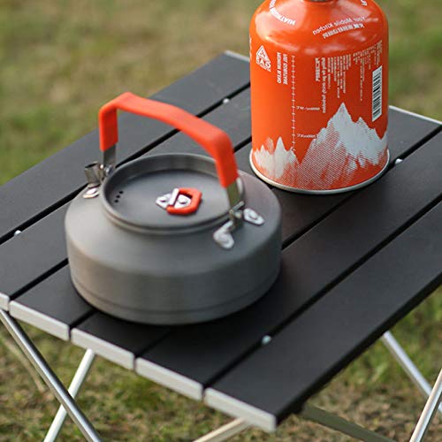 Sutekus Portable Camping Table Collapsible Aluminum Picnic Table Lightweight Side Table for Outdoor, Beach, BBQ, Picnic, RV, Backpacking, Medium