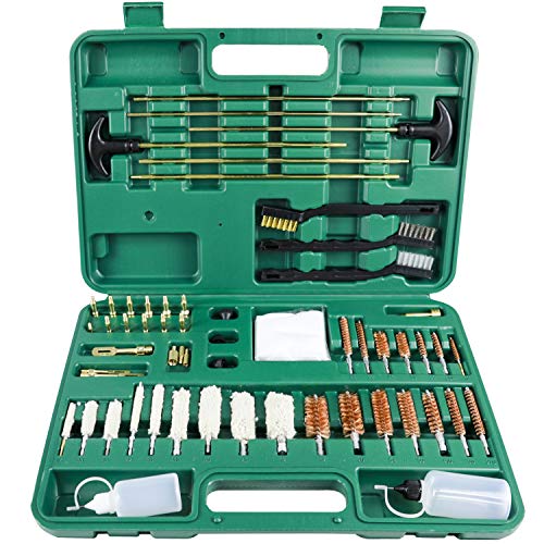 Sutekus Gun Cleaning Kit Universal Guns Cleaning Tools for Hunting Rilfe Handgun Pistol Shotgun with Carrying Case