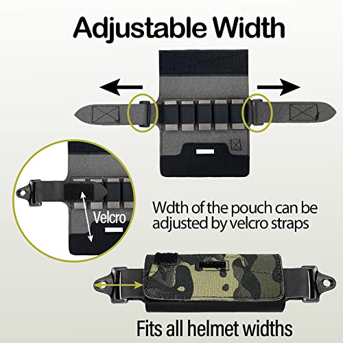 Sutekus Helmet Counterweight Tactical Helmet Balancing Weight Bag Counterbalance with Five Counter Blocks for OPS Fast BJ PJ MH