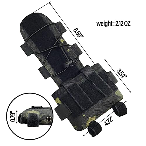 Sutekus Helmet Battery Pouch Tactical Counterweight Pouch Balancing Weight Bag with Hook&Loop for Airsoft Hunting Outdoor Sports