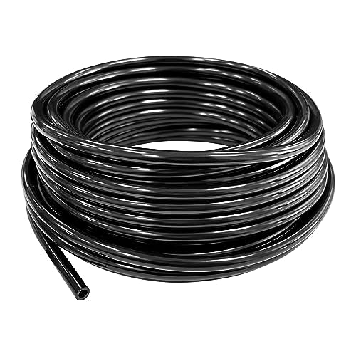 Sutekus 1/4" Blank Distribution Tubing Drip Irrigation Hose Garden Watering Drip Line Watering Tube Line for Garden Irrigation System