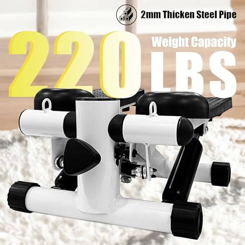 Sutekus Stair Stepper for Exercises Mini Stepper with 330LB Weight Capacity Total Body Workout Equipment with Resistance Band and Floor Mat