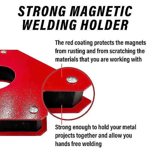 Sutekus Welding Magnet Arc Welding Electrode Holder Welding Magnets and Clamps 45, 90, 135 Degree Metal Working Mig Tools And Equipment