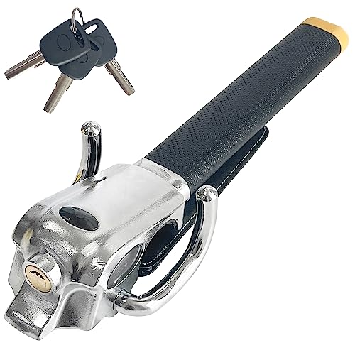 Sutekus Steering Wheel Lock Heavy Duty Vehicle Anti-Theft Car Lock Universal Car Locking Devices for Auto Car Vehicle Truck SUV