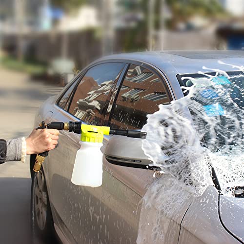 Sutekus Car Wash Foam Gun Adjustable Foam Blaster with Quick Connector Spray Foam Gun Cleaner for Car Home Garden